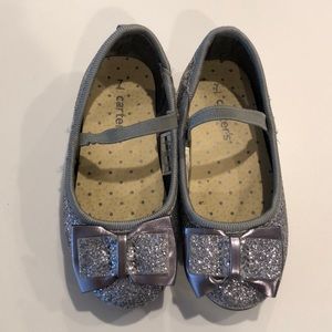 Carter’s silver glitter shoe